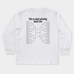 College Basketball Bracket Shirt Kids Long Sleeve T-Shirt